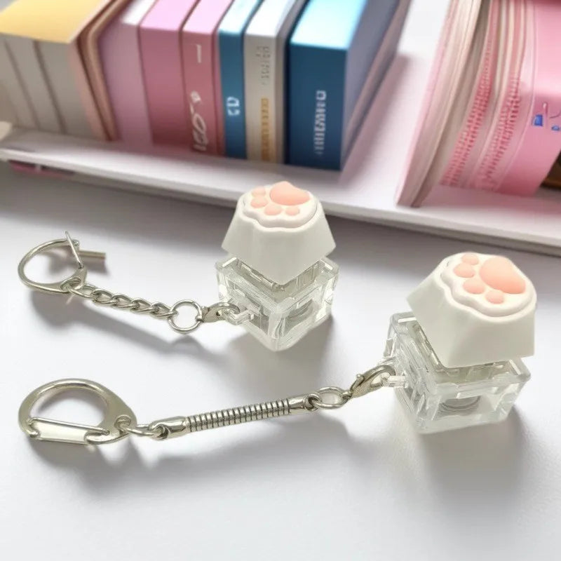 Crystal Clicker - LED fidget Keychain