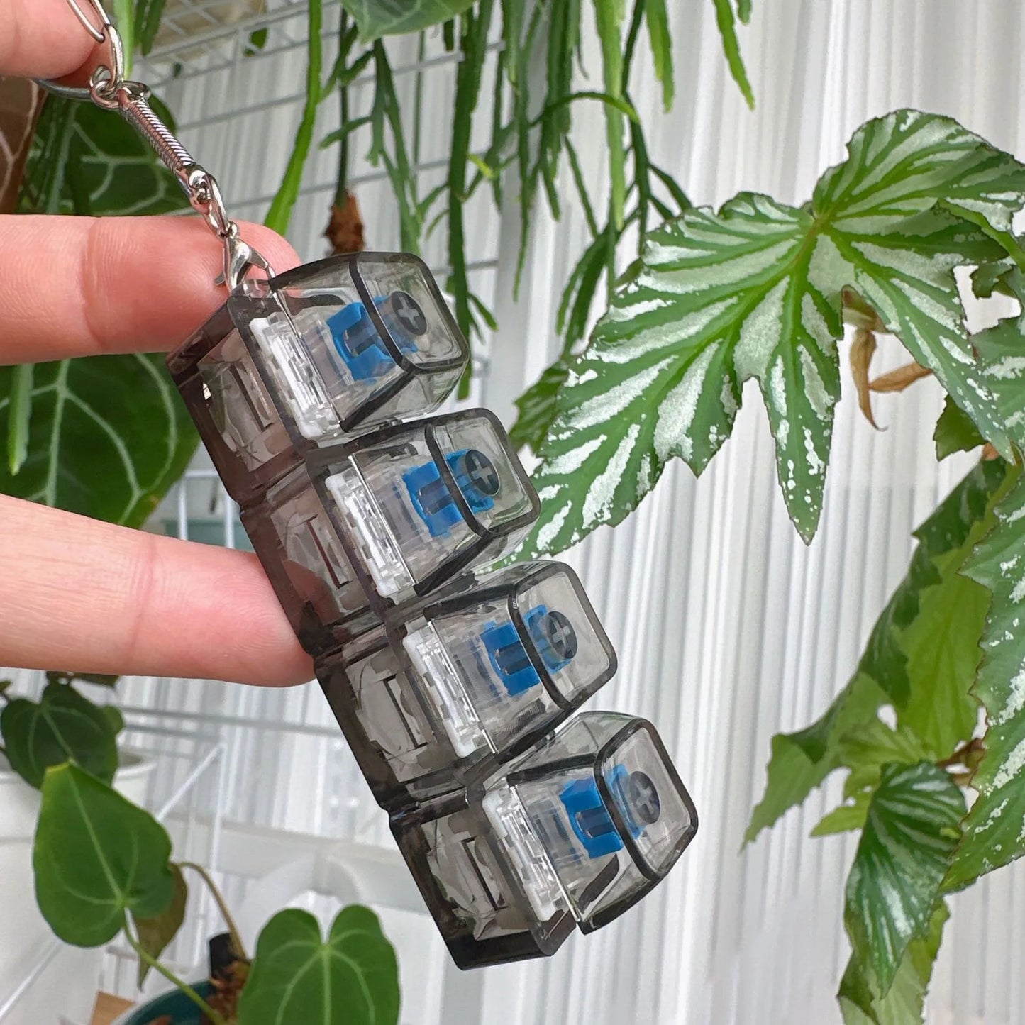 Crystal Clicker - LED fidget Keychain