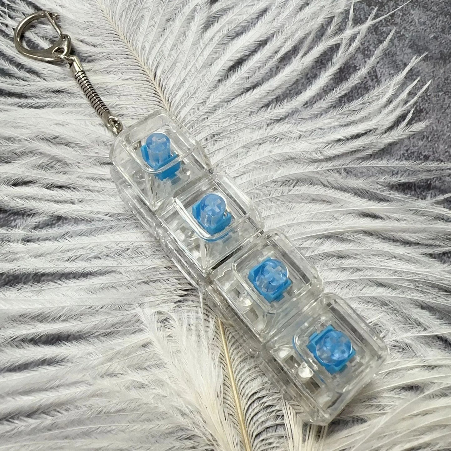 Crystal Clicker - LED fidget Keychain