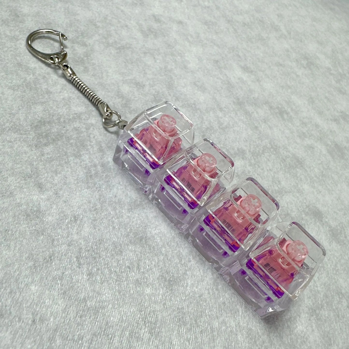 Crystal Clicker - LED fidget Keychain